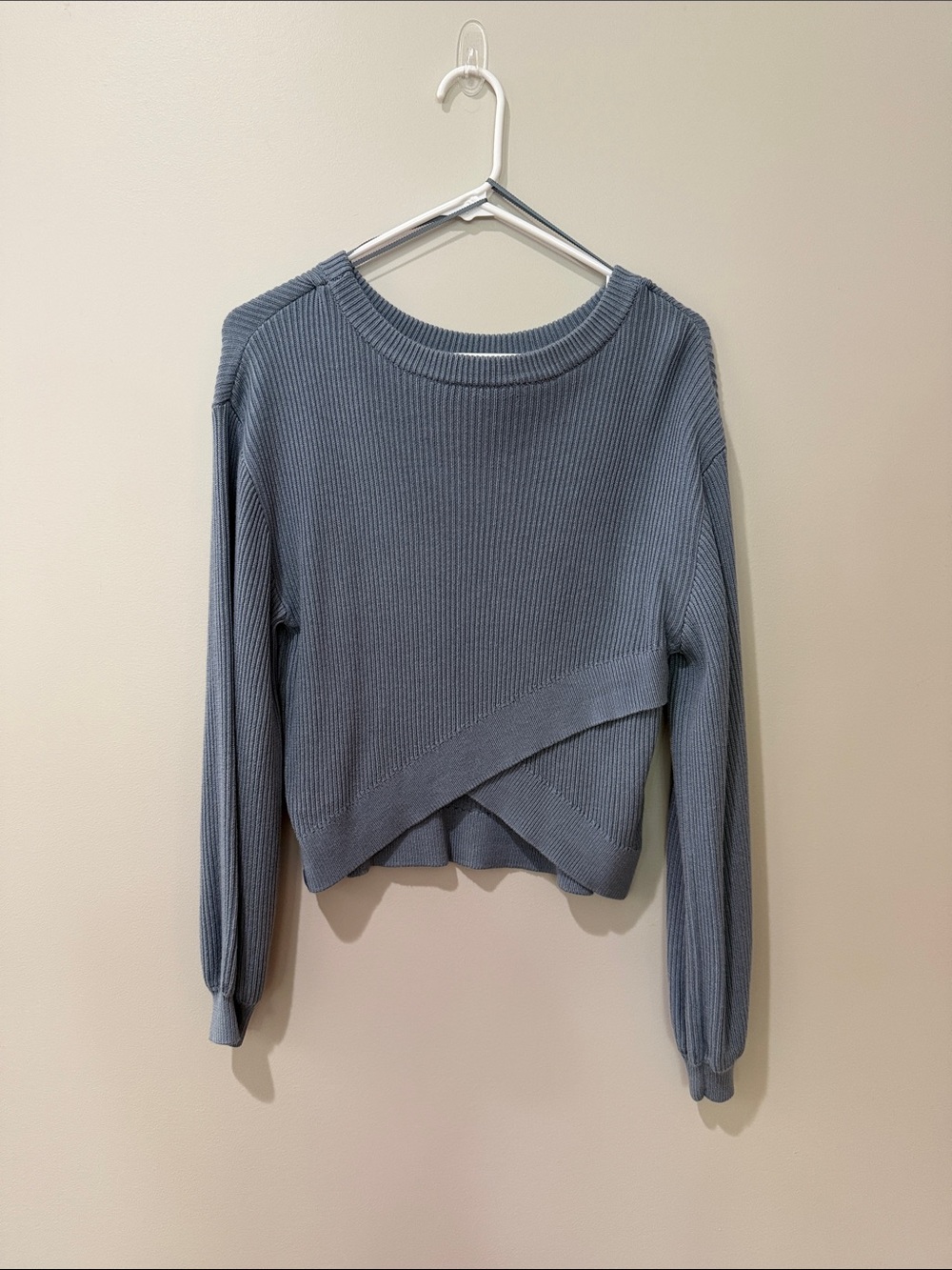 lululemon athletica Ribbed Crewneck Sweater in Slate Blue